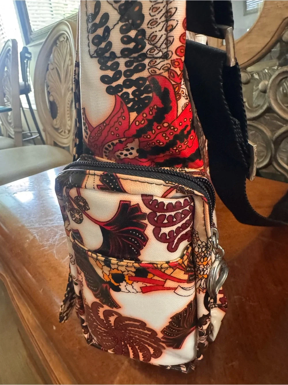 gigi hill Floral Baby Bag in Red Multi